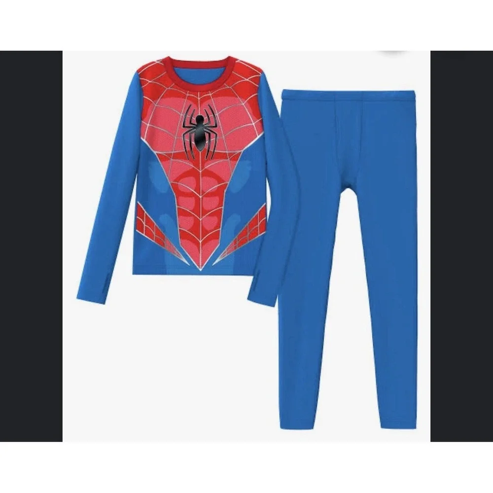 Marvel Spider-Man Warm Essentials By Cuddl Duds Boys Medium Underwear or PJ